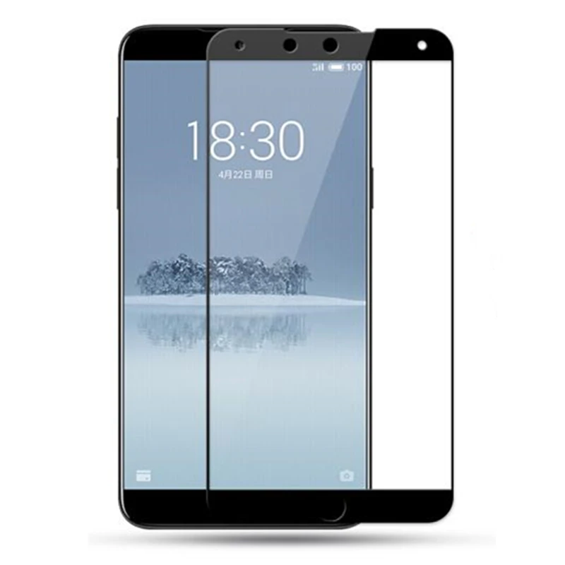 Full Cover Color Tempered Glass For Meizu 15 Plus 15 M15 15Plus Screen Protector Protective Film Guard