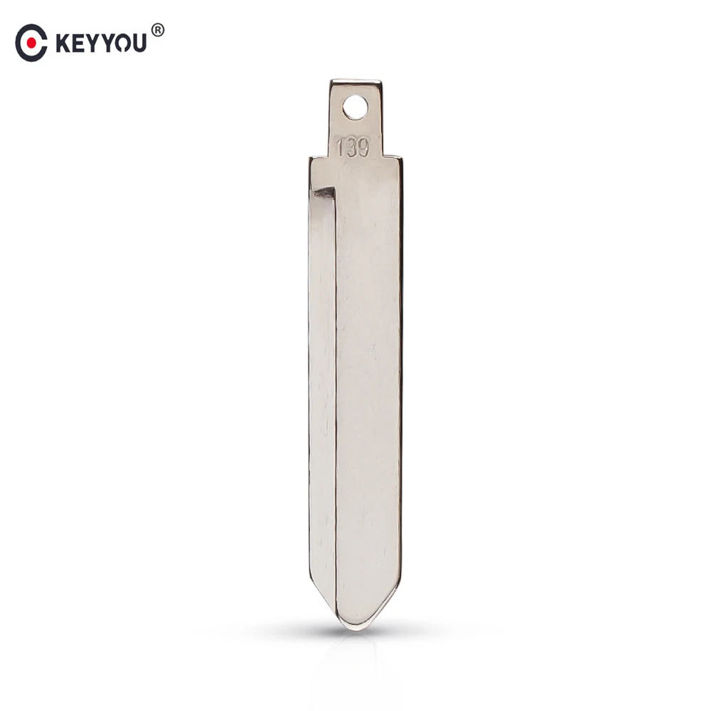 

KEYYOU 1PCS Metal Blank Uncut Flip KD Remote Key Blade Type NO.139 #139