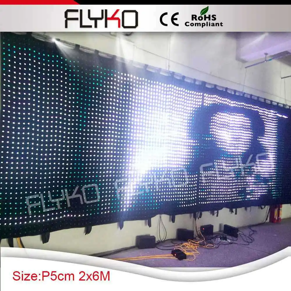 best shopping led video curtain with programmable pretty image