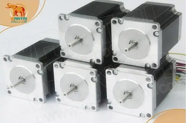 

cnc router 5pcs 56mm 2A 6Lead Wires Nema23 Stepper Motor 57BYGH420 90N.cm 12.6Kg.cm/185oz-in engraving