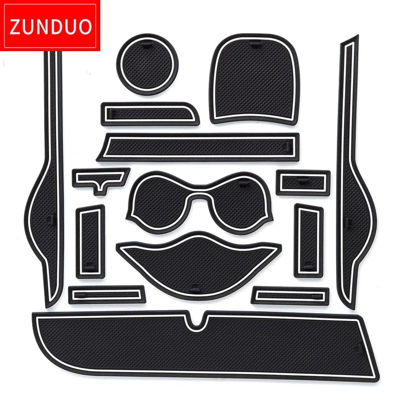 ZUNDUO Anti-Slip Gate Slot Cup Pad For Toyota VITZ 130 Japan in southeast Asi Non-slip Mats Interior Door Mat Rubber Coaster