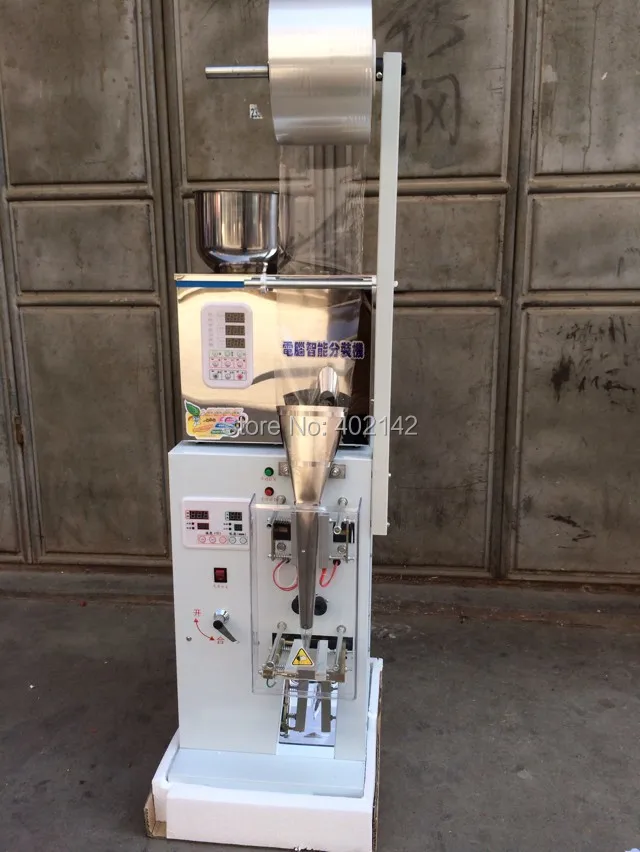 1 anno di garanzia 2-200g macchina imballatrice automatica della bustina di tè, macchina per sigillare l'imballaggio di pesatura della polvere