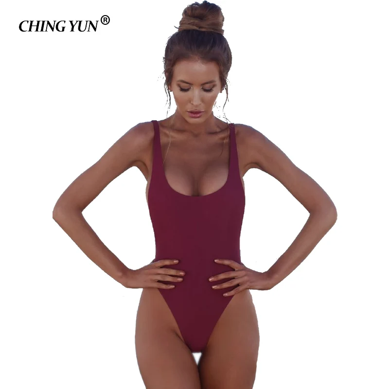 2018 Woman Swimsuit Beach One Piece Women's Swimwear Size Code Sexy Swimsuit Halter Corset Bustier Beachwear Girl Bathing Suit