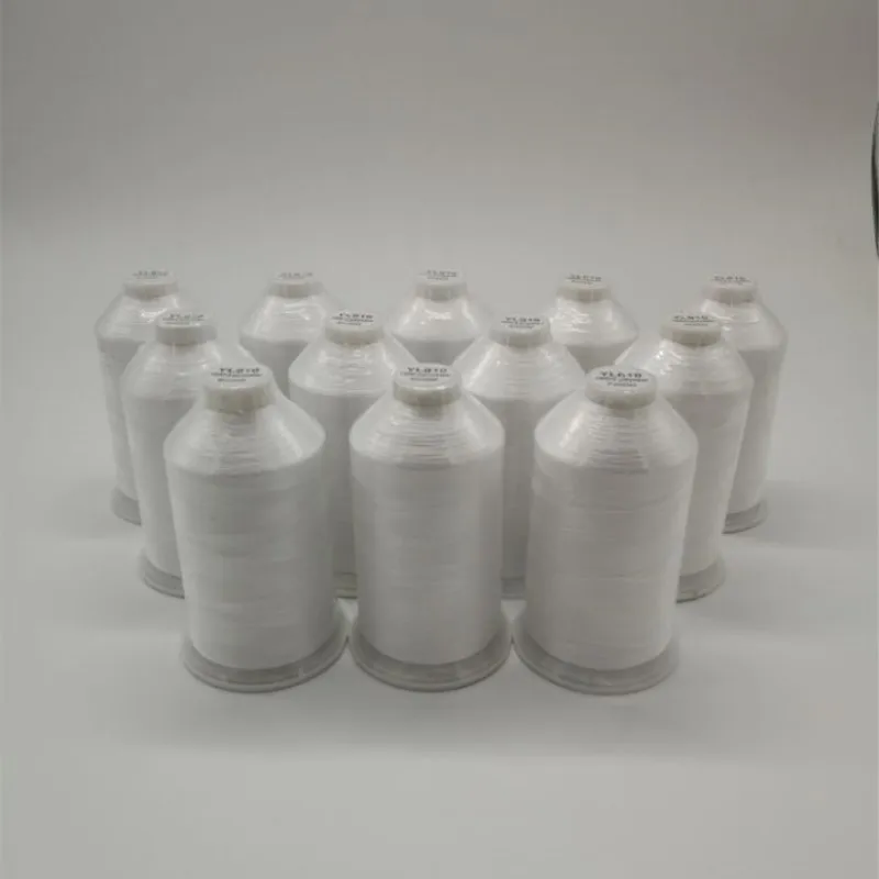 Hotsale White Color 5000 Meters 120D/2 100% Polyester Embroidery Thread