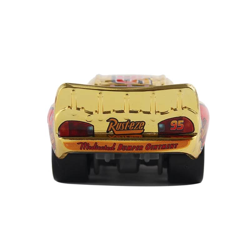 Auto 3 Disney Pixar Cars finitura metallica oro cromato McQueen metallo pressofuso auto giocattolo Lightning McQueen regalo per bambini