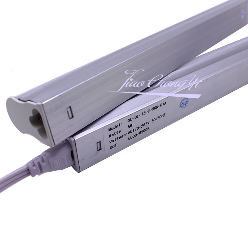 T5 LED Tube Light 30CM 85-265V 5W LED Fluorescent Tube LED T5 LED Blub warm white / Cold White Lampara Ampoule PVC Plastic