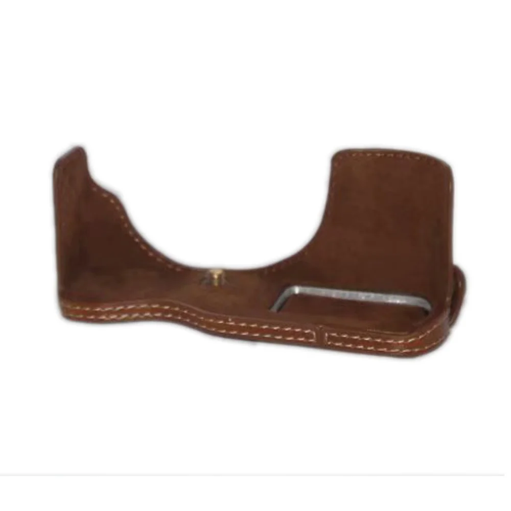 Bolso clásico de cuero PU para cámara, conjunto de media funda para Panasonic Lumix DMC-GX80 GX80 GX85, DMC-GX85