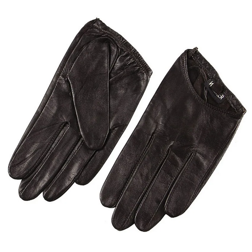 Real Leather Gloves Female Short Style Half Palm Tide Performances Genuine Leather Fashion Women Sheepskin Gloves L098N