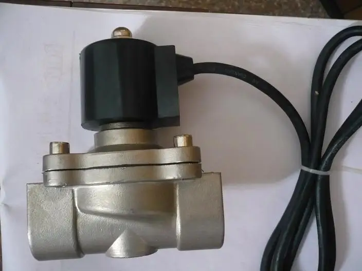 Underwater Waterproof stainless steel solenoid valve 2A-250-25B musical fountain DC24V 150C temperature not heat