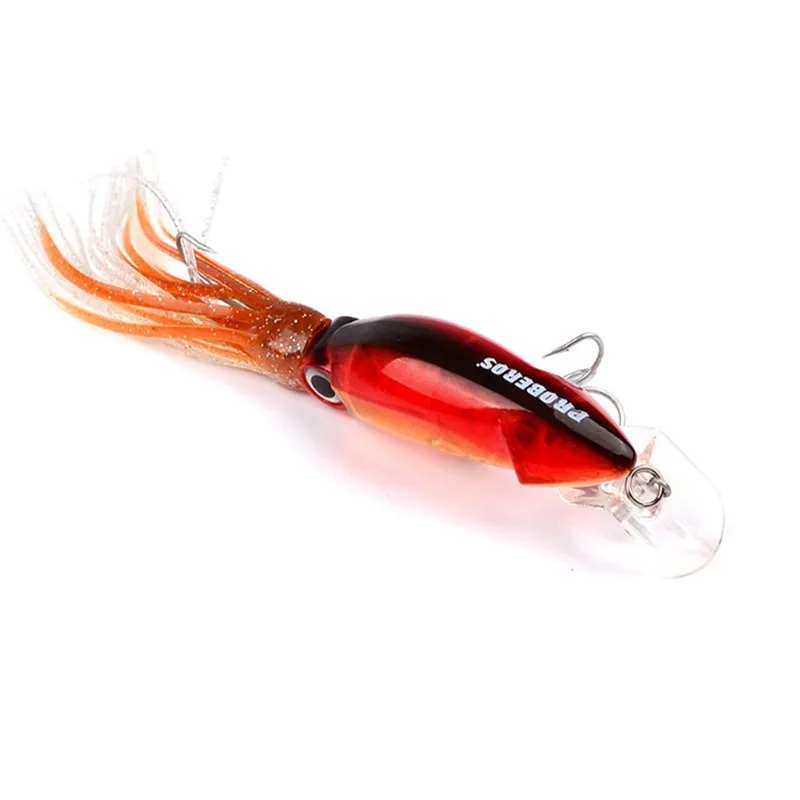 1pcs 낙지 낚시 유혹 오징어 하드 미끼 wobbler 12 cm/20g 6 색 사용 가능한 낙지 크랭크 미끼베이스 파이크 3d 눈을위한 미끼