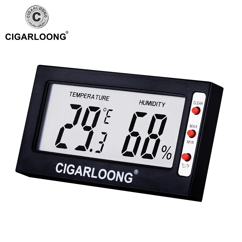 Cigar-Cigar Digital Hygrometer for Humidor Cabinet, Household Indoor Mini Room Temperature Meter, CJ-0101