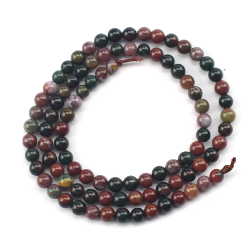 round bloodstone/heliotrope beads natural stone beads DIY loose beads for jewelry making strand 15 inches  wholesale !