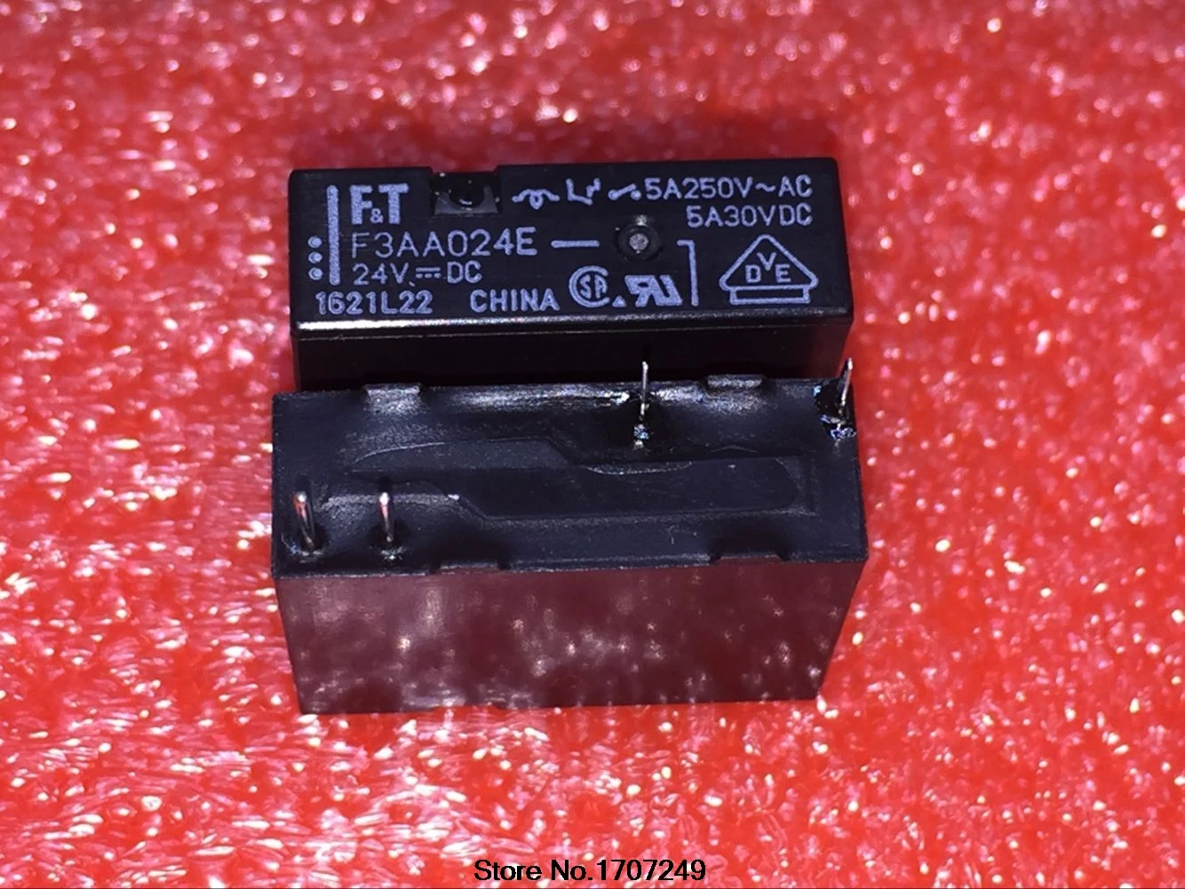 Free Shipping 100% new original relay 10pcs F3AA024E 24V 4PIN 5A 250VAC