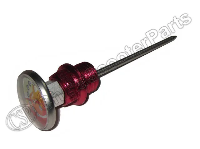 

Performance motorcycle oil ruler with thermometer engine oil metering ruler Dirt bike ATV Red