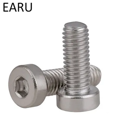 

304 Stainless Steel DIN7984 Standard Thin Head Hexagon Hex Socket Cup Cap Head Screw Bolt for Machine M4*6/8/10/12/16/20/25/30mm