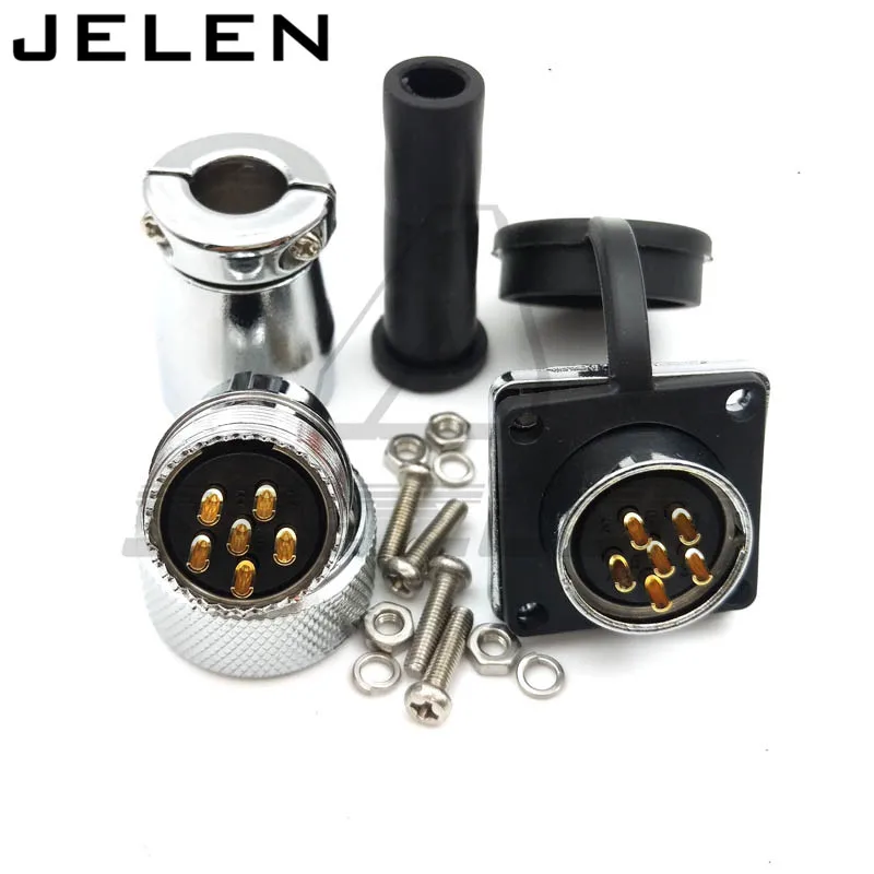 WS16 connector 2 3 4 5 6 7 8 9pin Connector plug(female) and socket(Male), Waterproof and dustproof connector