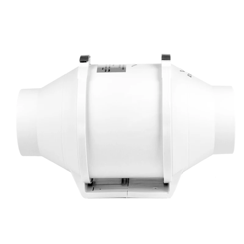 キッチンとバスルーム用のプラスチック製排気ファン,排気管付き4インチブースターファン,インラインダクト,220v