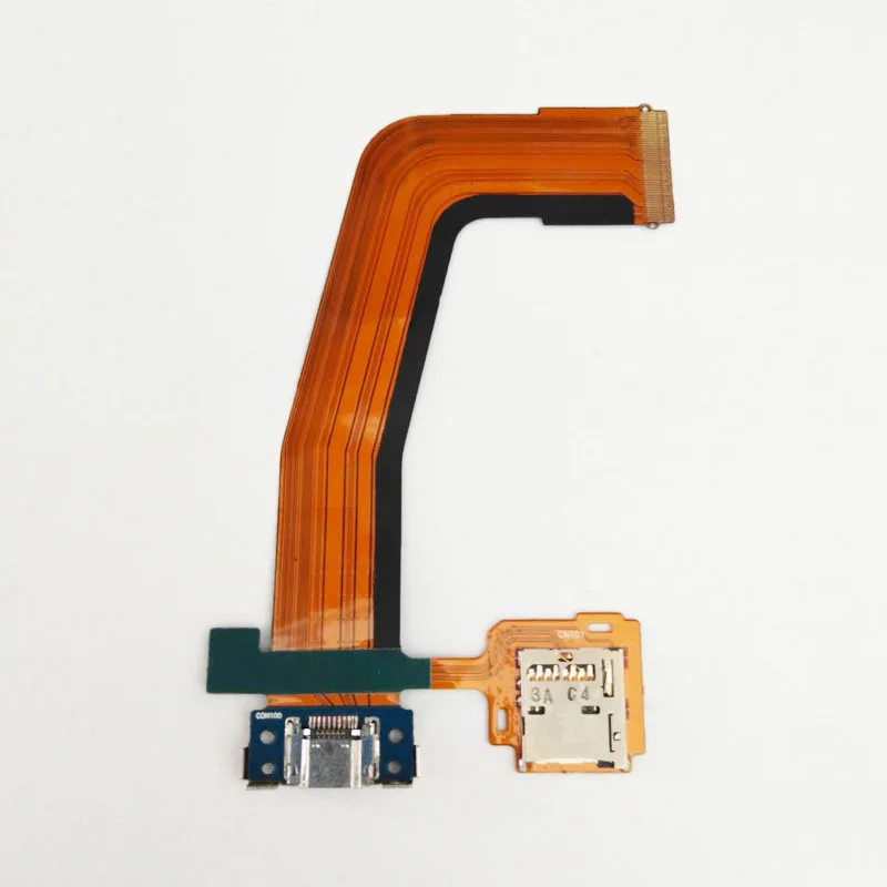 For Samsung Galaxy Tab S 10.5 SM-T800 T801 T805 Dock Connector Charge Charging Port Flex Cable With MicroSD Memory Card Holder