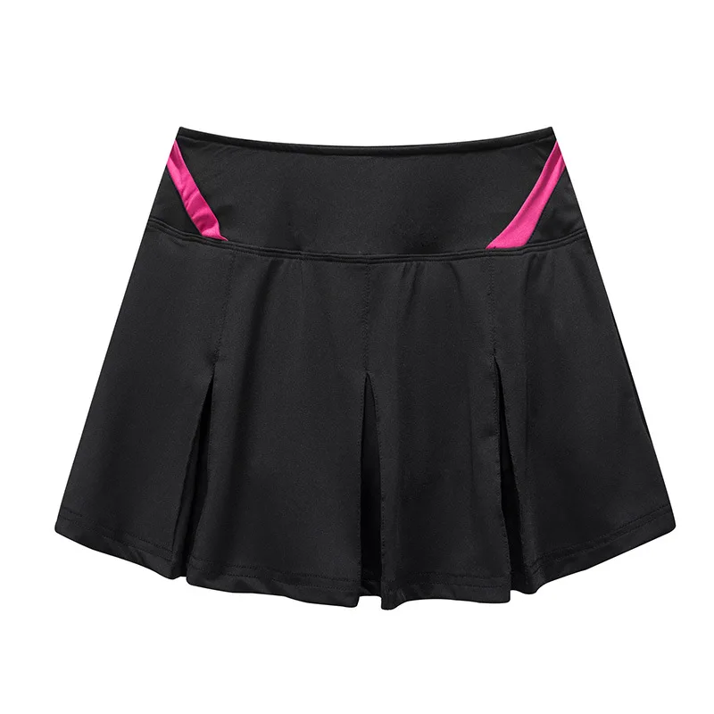 Sport Tennis Skirt Quick Dry Loose Women Pleated Workout Skirts Summer Sports Badminton Skort with Safety Shorts