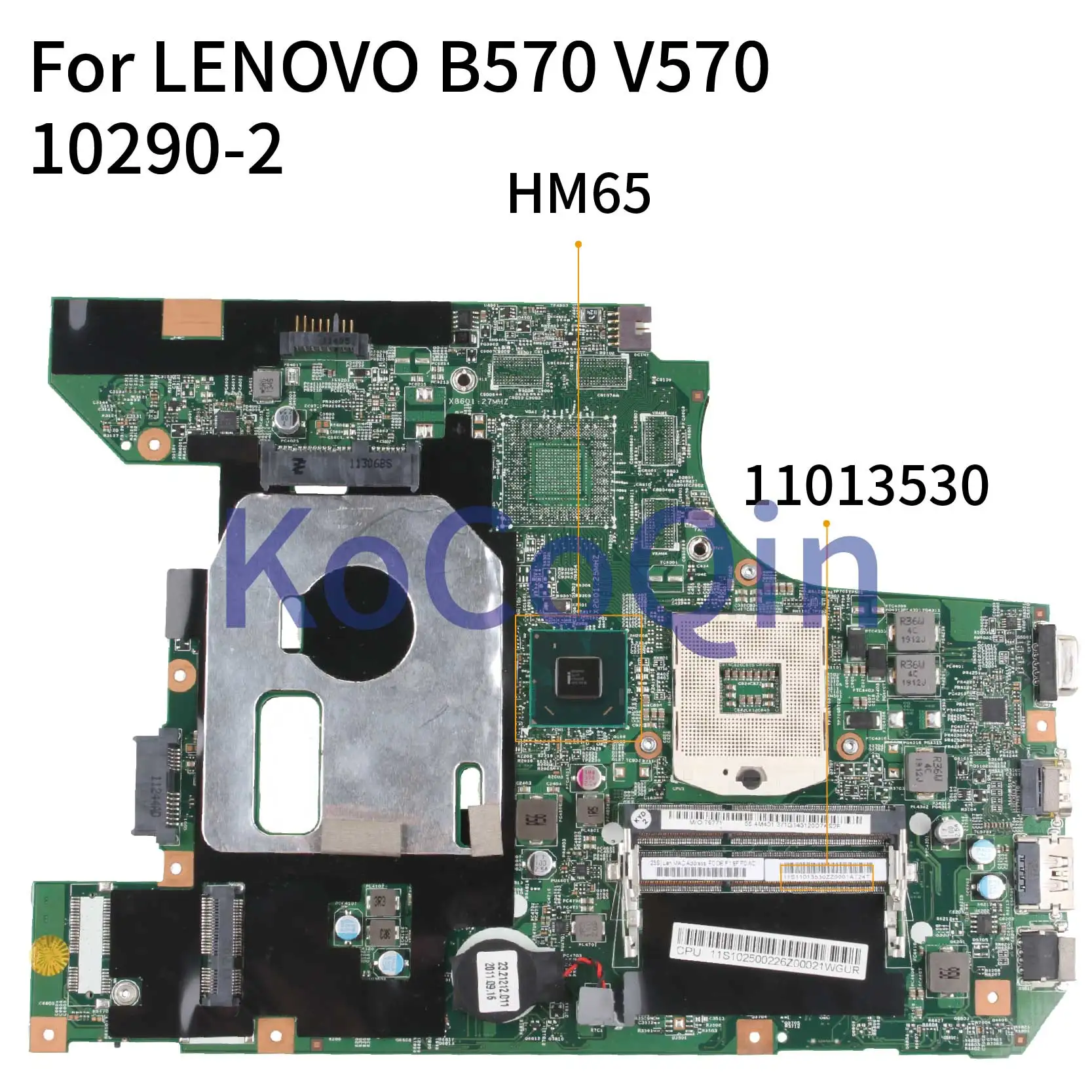 

Материнская плата KoCoQin для ноутбука LENOVO Z570 HM75, материнская плата 10290-2 11013530 HM65