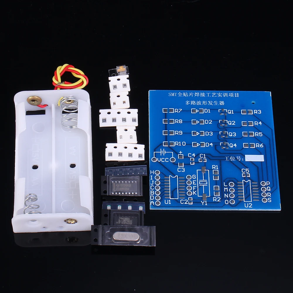 DIY Electronic Kit SMT Full SMD Multi-Channel Waveform Generator Suite SMD Component Welding Soldering Project Practice Suite