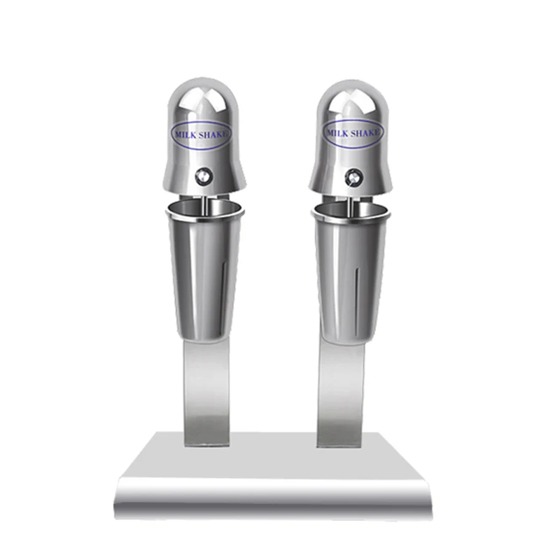 ماكينة صنع مخفوق الحليب التجارية الفاخرة ذات الرأس المزدوج، خلاطات اللبن الكهربائية، خلاط خلط رغوة الشاي والحليب
