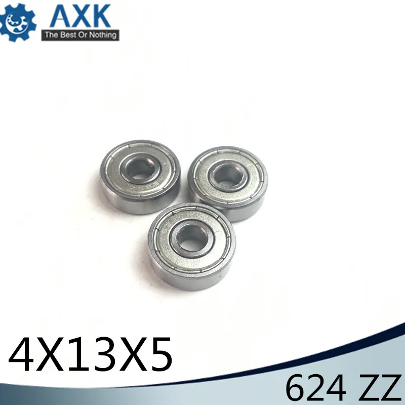 Desktop 3D Printer Special Bearing 624ZZ (10PCS) 4X13X5mm Mute Ball Bearings 624 For Kossel Mini Prusa i3 Parts Free Shipping