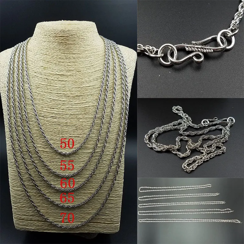 Men's Chain Necklace  Long Necklace  Wide Necklace for Men iron Link Chain Necklaces