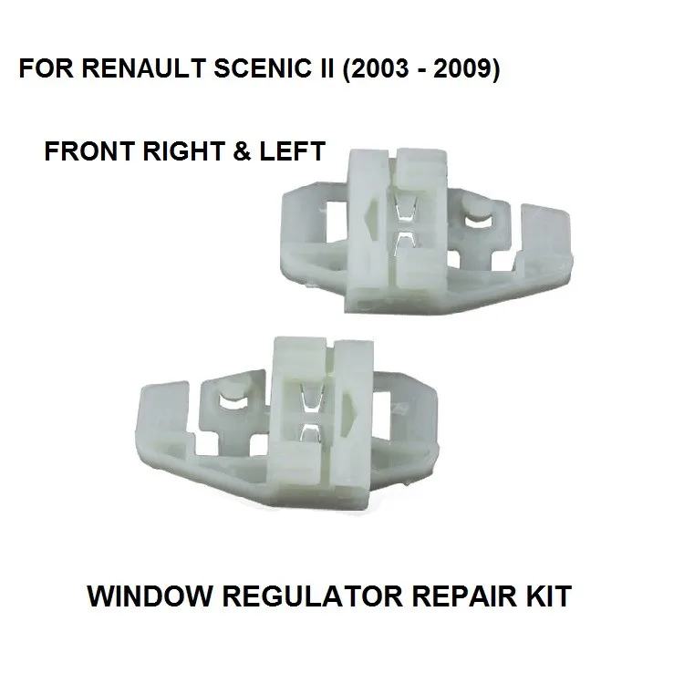 For Renault Megane Scenic Mk 2 II Window Regulator Repair Kit Clip Rear Left & Right - NEW 2003-2009