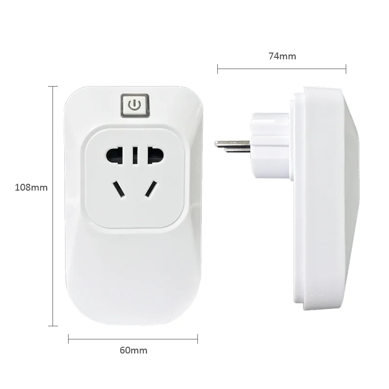 Wireless Smart Socket Power Plug 868MHz 433MHz RF Transmitting 100M For Focus ST-IIIB HA-VGW ST-VGT Alarm Host Intelligent Link