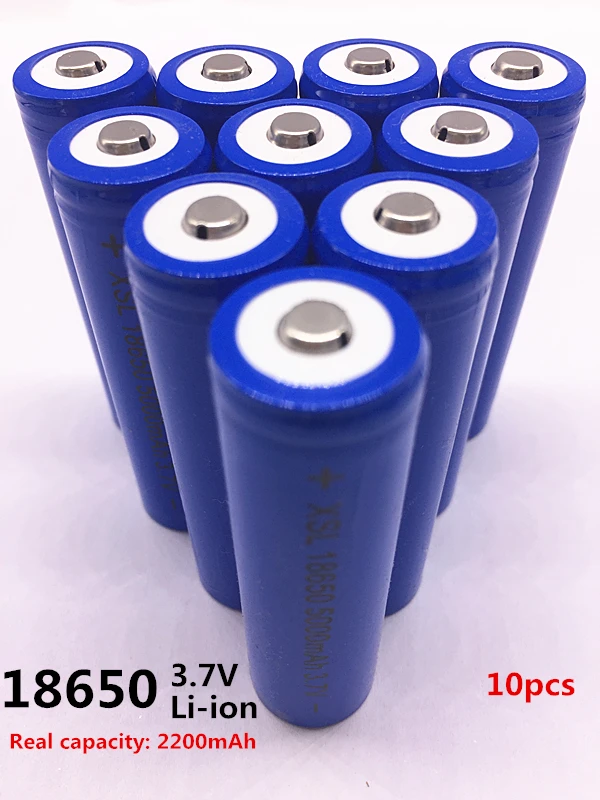 18650 NCR lithium ion battery, 5000mAh 3.7 V battery can be used for charging LED, the actual capacity of 2200 mAh