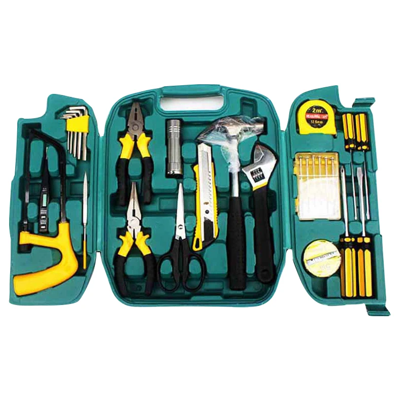 27pcs repairs tools set Screwdriver Set knife kit in a suitcase for home hand tool boxes instruments caixa de ferramenta DN107