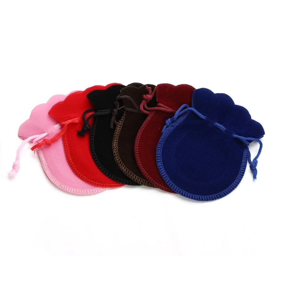 SAUVOO 10pcs/lot Small Velvet Drawstring Cotton Gifts Bag Pouches 7*9cm fit Necklace Bracelet Jewelry Package Presents Bags