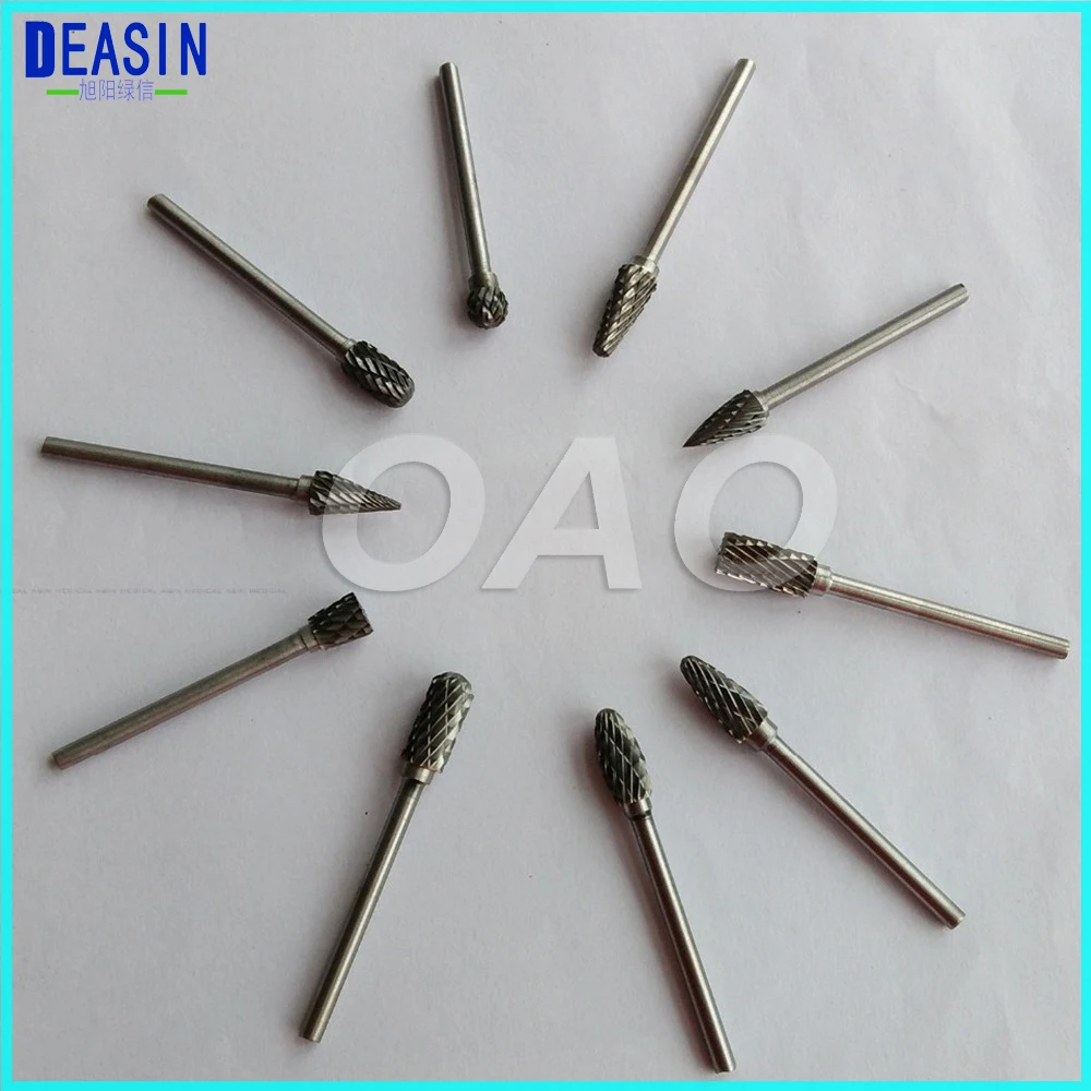 10pcs 2.35mm Dental Tungsten Steel Nitrate Carbide Burs Drills Dentistry