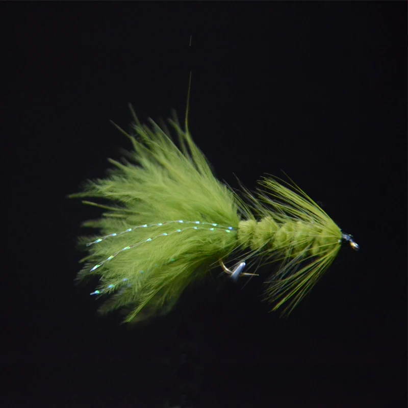 Contemplador 10 Bugger de lana – Pluma marabú para trucha - imagen 3