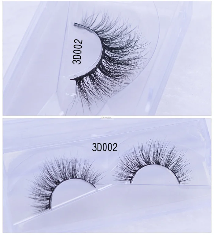 1 pair mink eyelash 3d Eyelashes Full Strip False eye Lashes hand made extension nature style makeup accessories