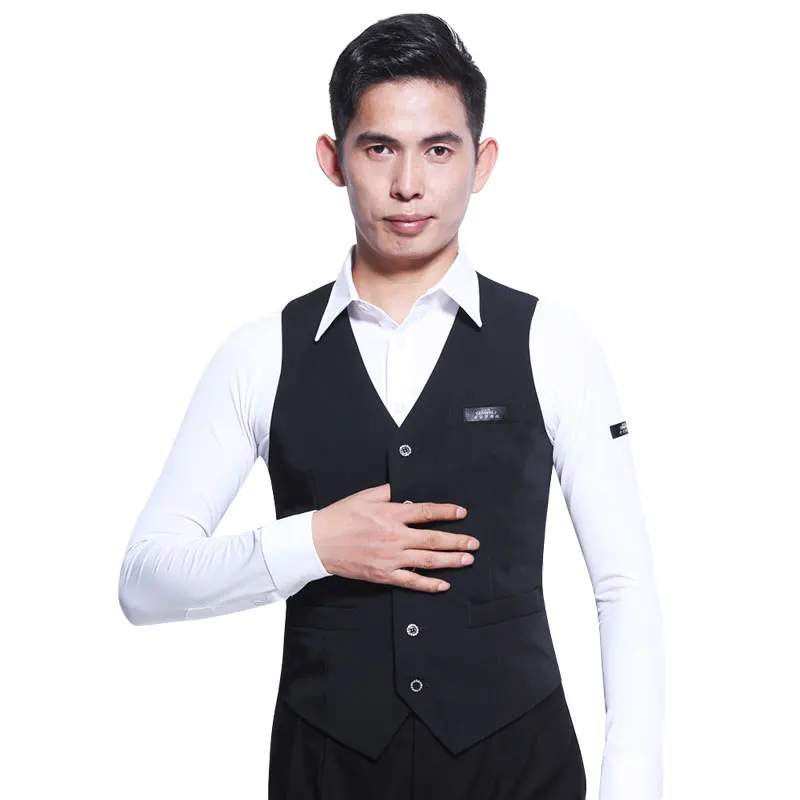 Gilet de danse latine pour hommes, S-3XL