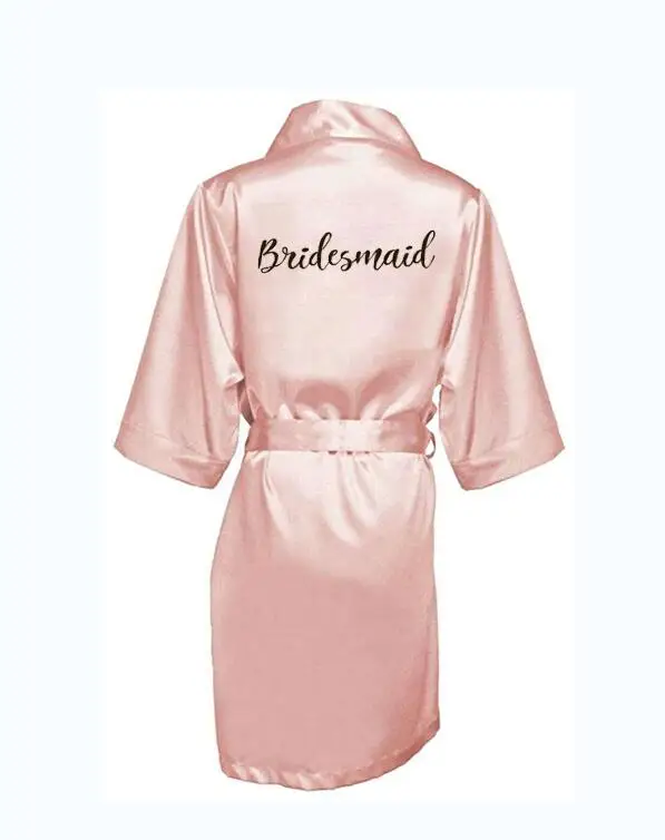 dusty pink bride robe satin robe women bridal pajamas wedding brideslmaid gift mother sister of the bride groom robes