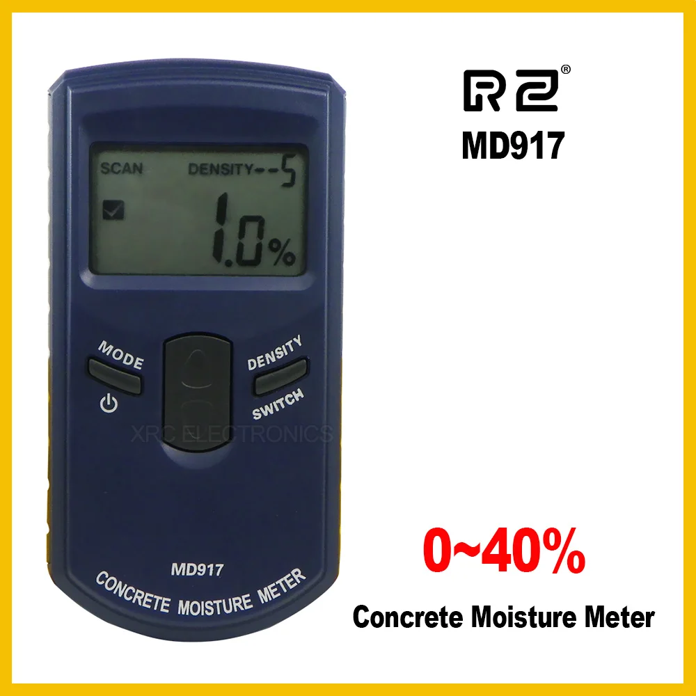 RZ Digital concrete moisture meter with HF electromagnetic waves moisture sensor MD917