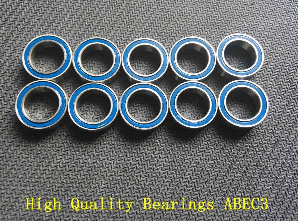 10PCS 12X18X4mm 6701 2RS ABEC3 12x18x4 Blue Rubber Seals bearing Model bearing