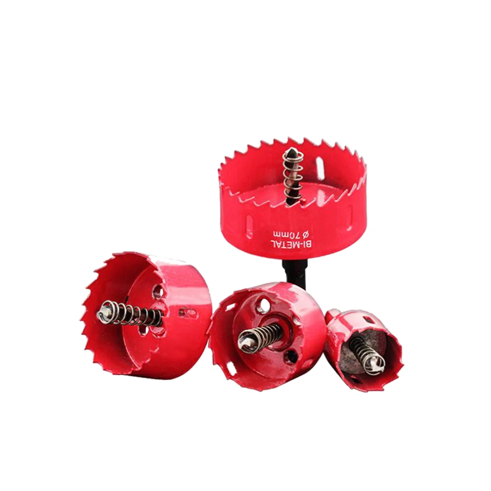 1 Buah 15MM-125MM M42 Bi-metal Holesaw Cutter Hole Saw Wood Drill Tooth Kit Core Drill Bit 90MM 100MM 110MM