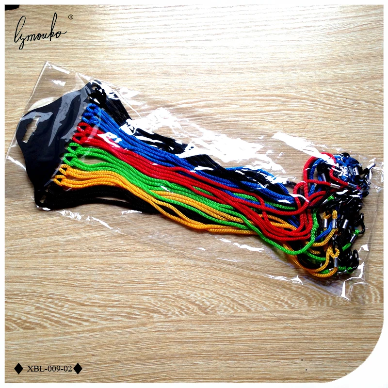 Lymouko 100pcs/Lot Multicolor Nylon Glasses String Cord Holder Sunglasses for Sport Eyeglasses Lanyard Neck Rope Strap
