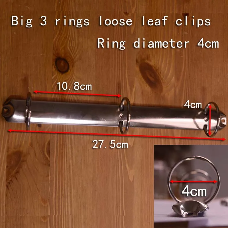 

A4 B5 3-кольцевой металлический спиральный связующий зажим в связывающих расчёсках шпиндель диаметр 4 см самодельный связующий инструмент для блокнота из нержавеющей стали