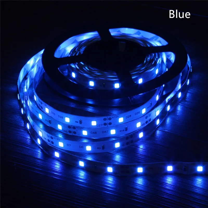 DC 12 V Volt Strip Led Light Tape 2835 RGB Waterproof 1 - 5 M 12V DC 60LED/M RGB Led Strip Tape Lamp Diode Flexible TV Backlight