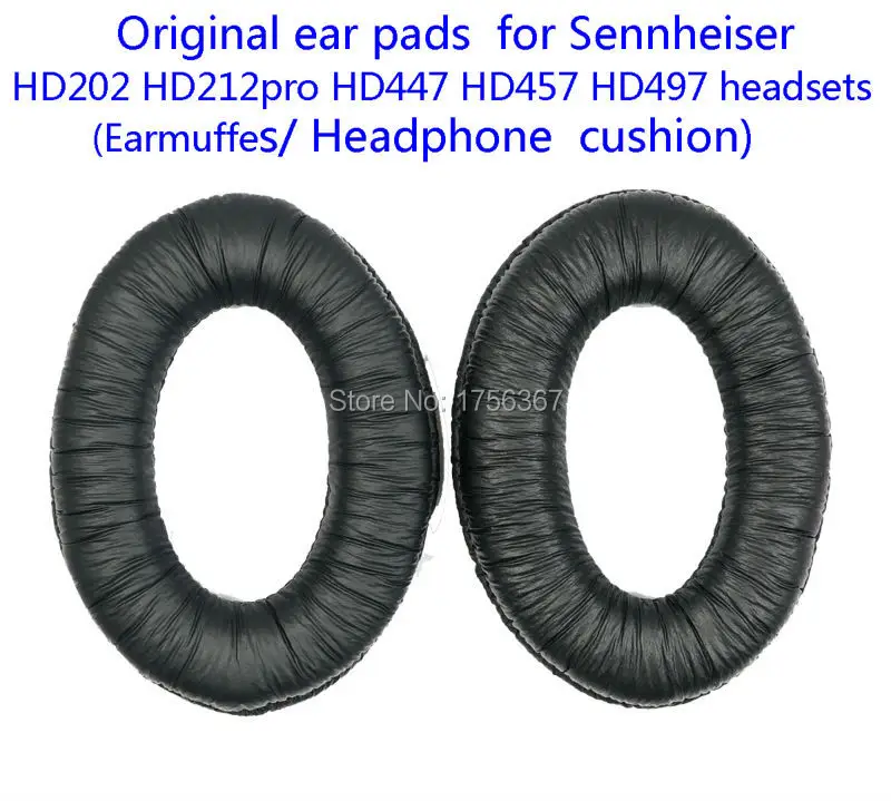 Protein ear pads earpad cushion for Sennheiser HD202 HD497 HD212 EH250 EH350 HD437 HD457 HD62TV Headset (headphones Earmuff)