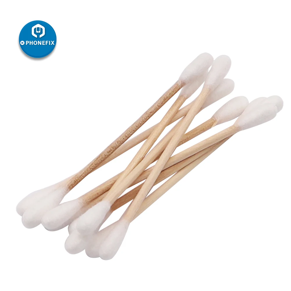 Great 80pcs Double Head Cotton Swabs cleaning Repair Tools For arts and crafts ceramics fabric decorations model making and more