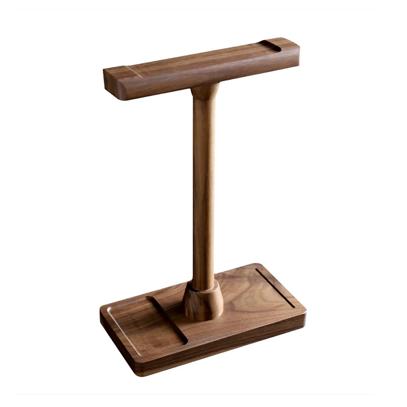 Wooden Headphone Stand Headset Display Holder  Earbuds Bracket Universal Computer Gaming Bluetooth-compatible Headset Stand