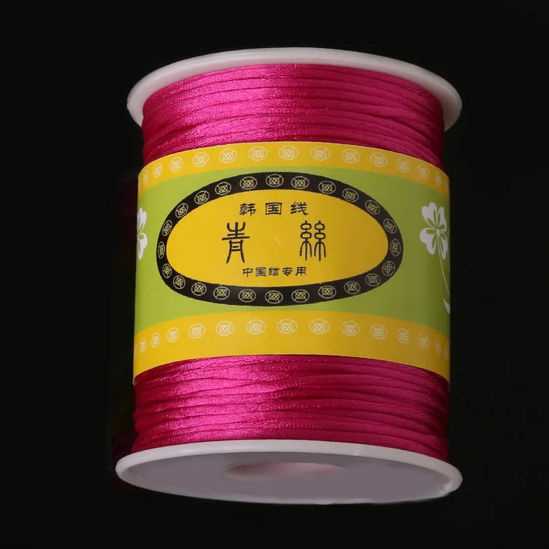 70 meters/lot 1.5mm diameter Nylon Cord Jewelry Satin Cord Assorted Colors Beading Cord for Handcraft Making