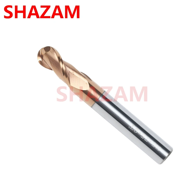 طحن القاطع Hrc58 الكرة الأنف سبائك 2 شفرة التنغستن الصلب أدوات Cnc ماتشينج الصويغ أعلى خاص القاطع للحديد R3.5/R4.5/R6.5