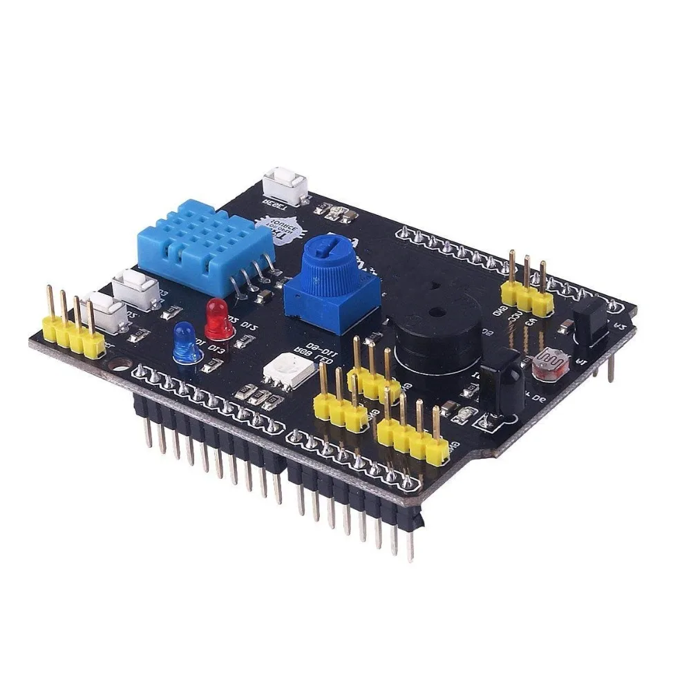 9 in 1 multifunctional expansion board DHT11 temperature and humidity LM35 temperature buzzer compatible with UNO